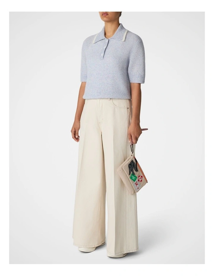 Cloud Knit Polo in Shell image 6