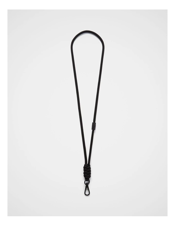 Rope Lanyard in Black image 1