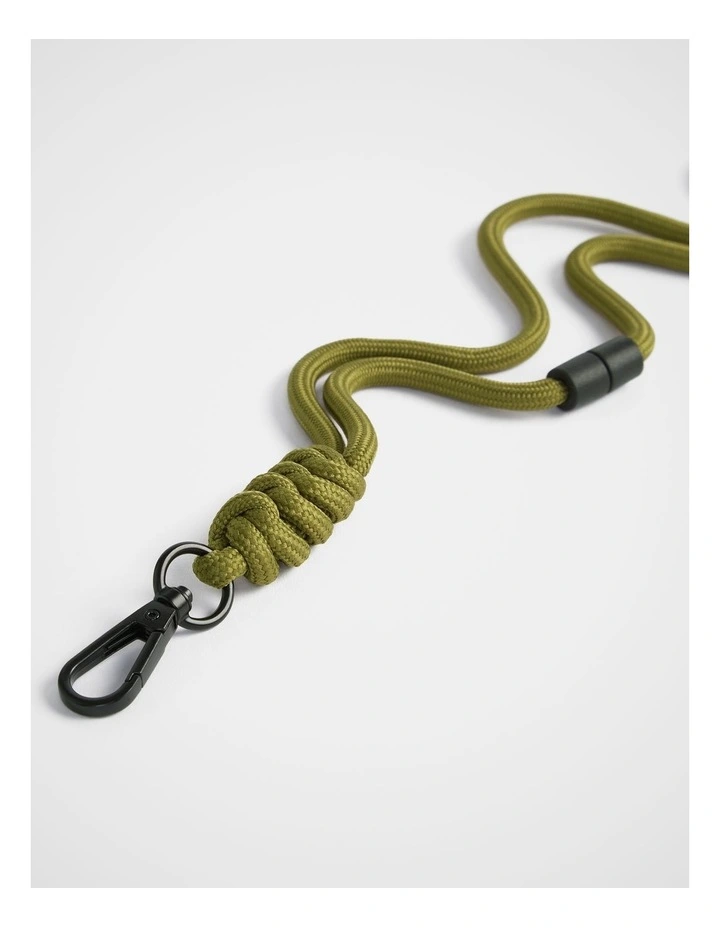 Rope Lanyard in Moss image 2