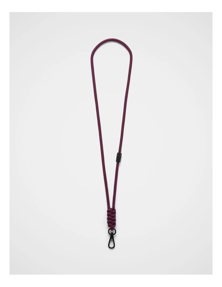 Rope Lanyard in Plum image 1