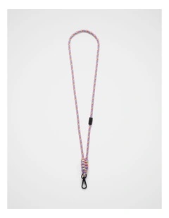 Rope Lanyard in Violet Multi