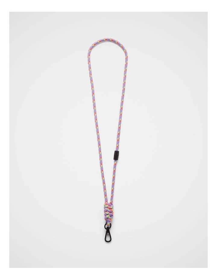 Rope Lanyard in Violet Multi image 1