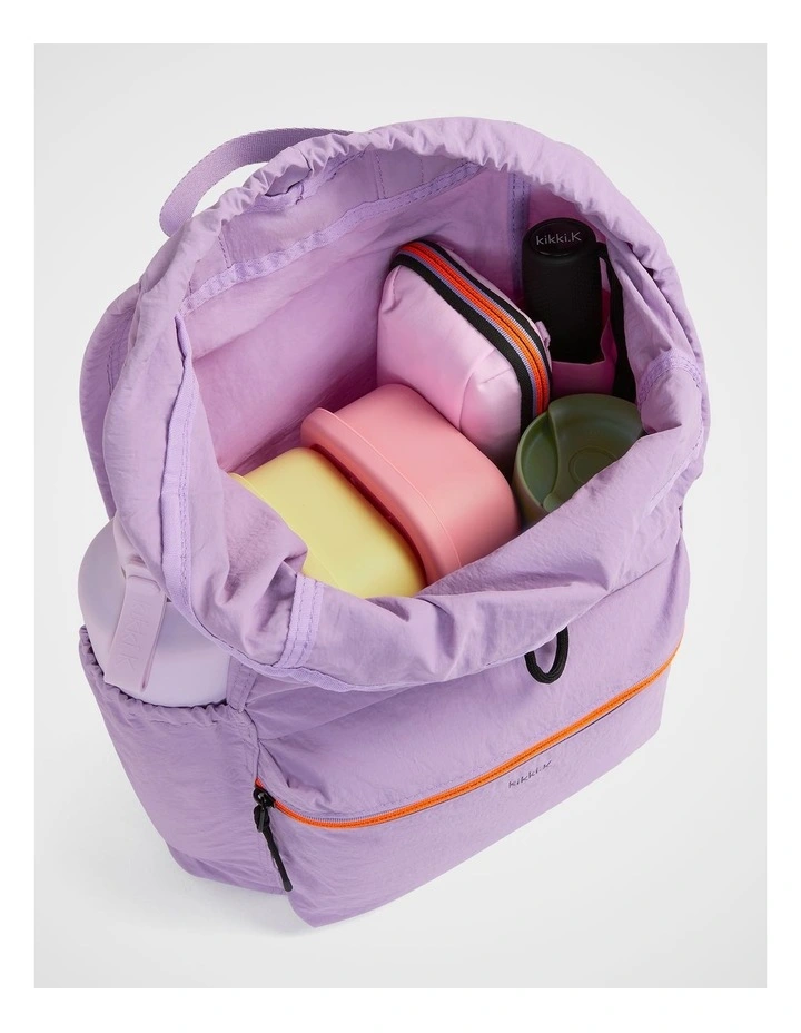 TREK. Packable Backpack in Violet image 2