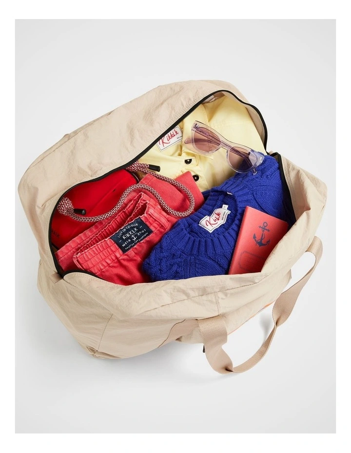 TREK. Packable Duffel in Chalk image 2