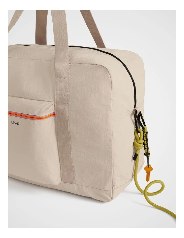 TREK. Packable Duffel in Chalk image 3