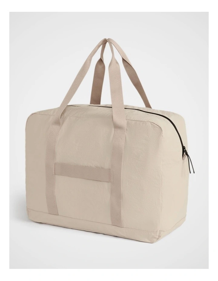 TREK. Packable Duffel in Chalk image 4