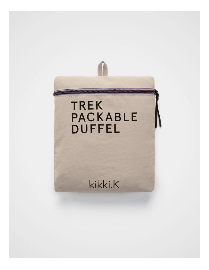 TREK. Packable Duffel in Chalk image 5