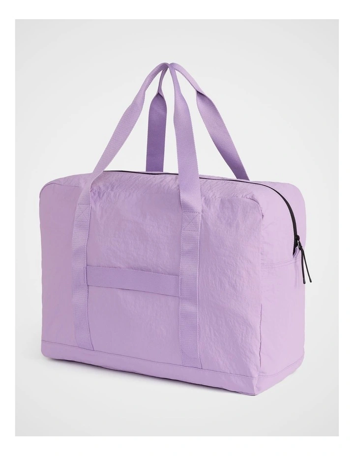 TREK. Packable Duffel in Violet image 3