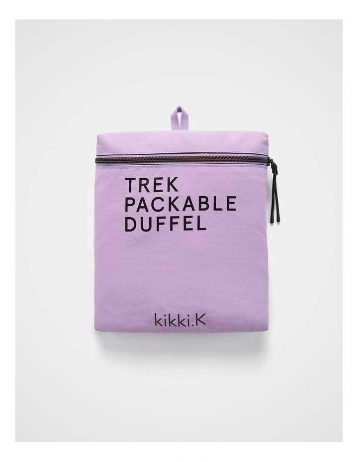 TREK. Packable Duffel in Violet image 4