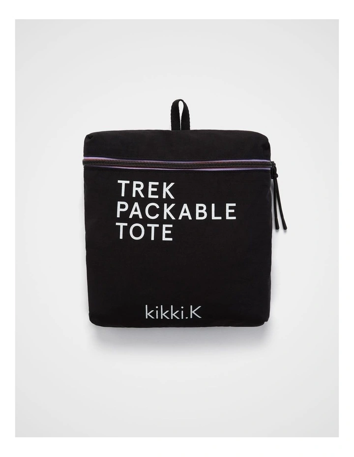 TREK. Packable Tote in Black image 4