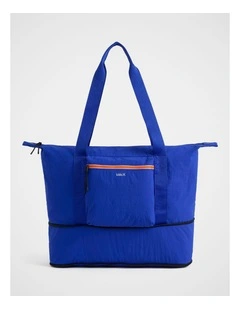 TREK. Packable Tote Black in Marine