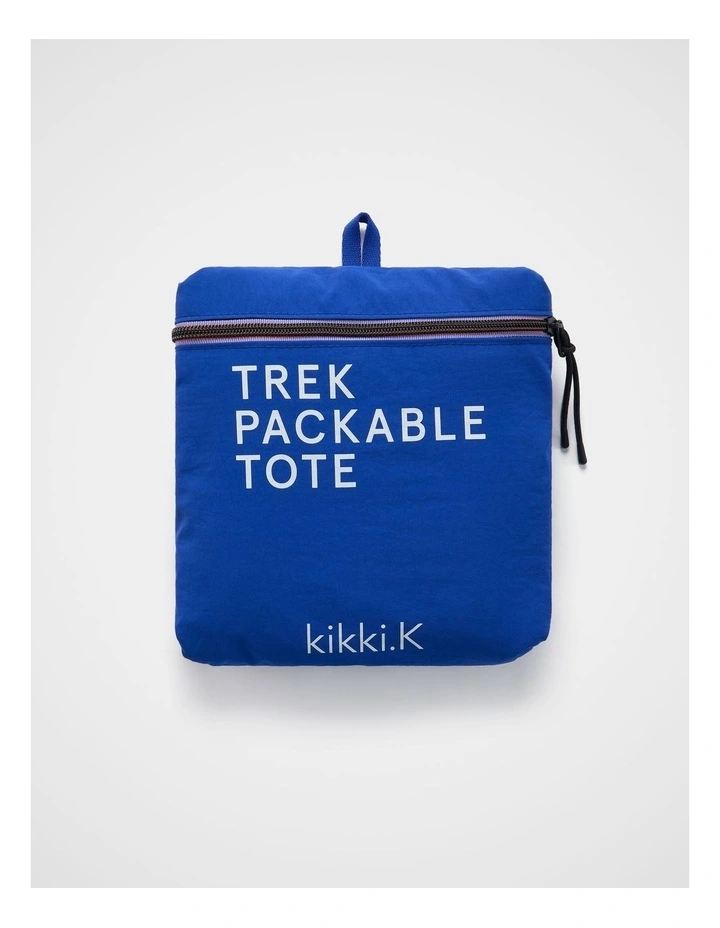 TREK. Packable Tote Black in Marine image 4