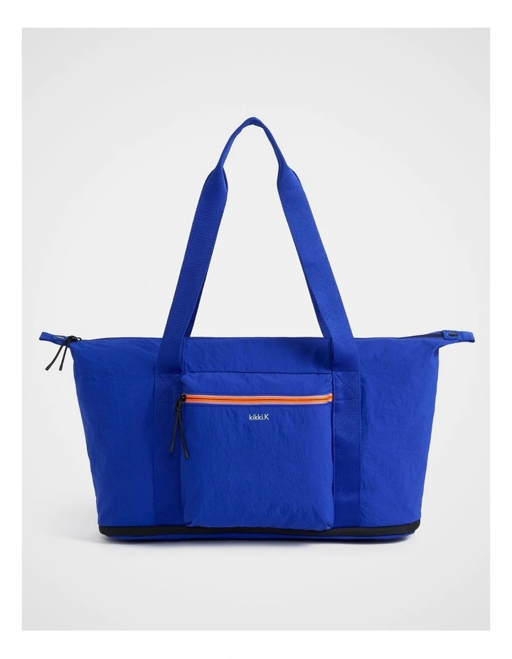 TREK. Packable Tote Black in Marine image 5