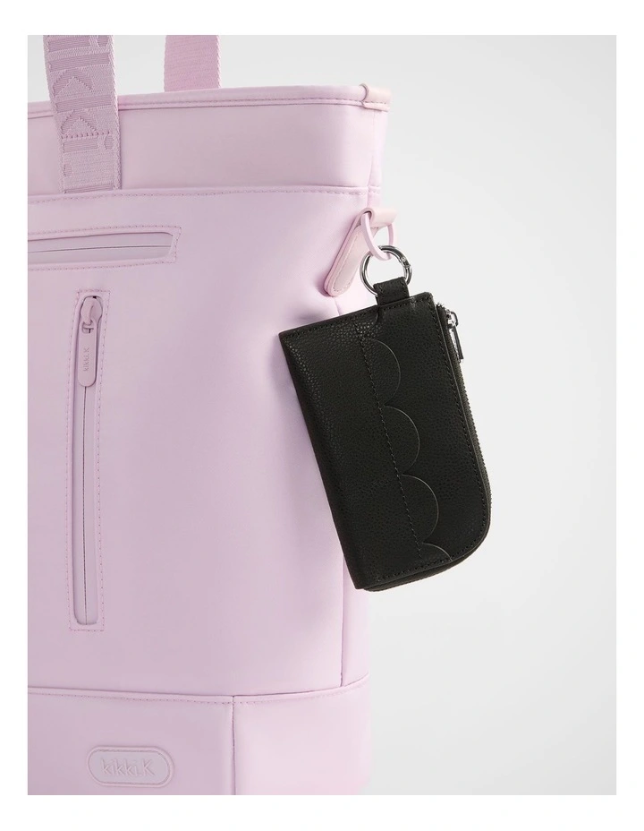 Zip Card Wallet in Black image 4