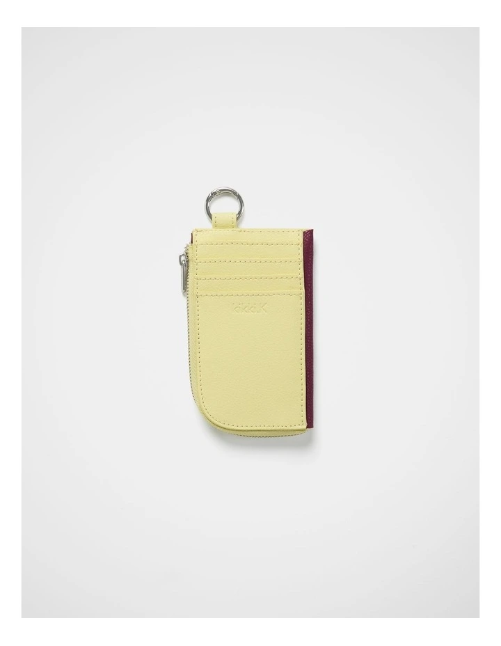 Zip Card Wallet in Butter Plum image 3