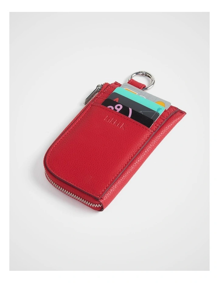 Zip Card Wallet in Poppy image 2