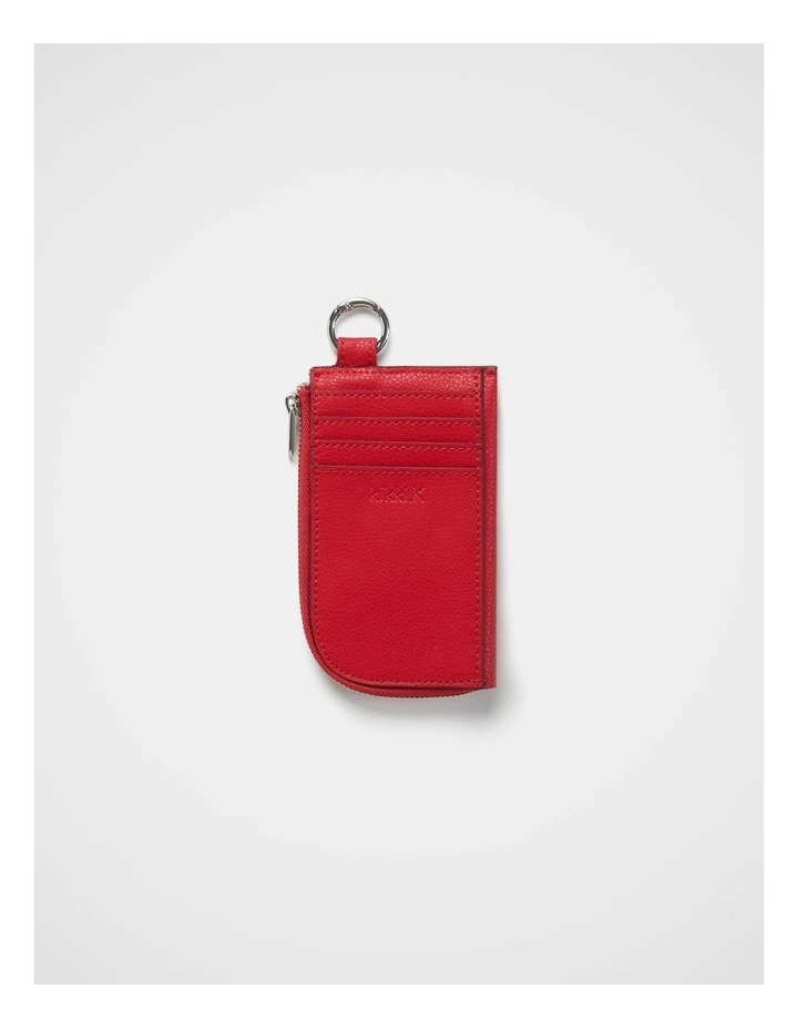 Zip Card Wallet in Poppy image 3