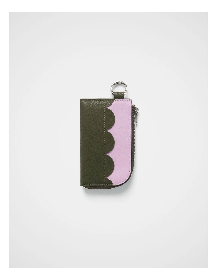 Zip Card Wallet in Sugar Olive image 1