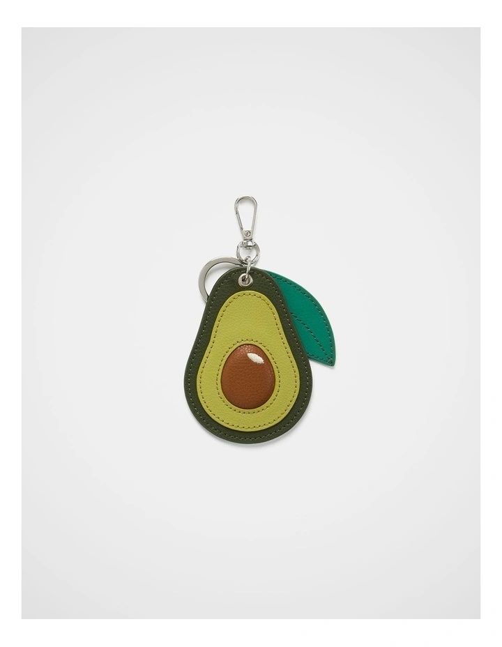 Personalise-It Bag Charm Keyring in Avocado image 1