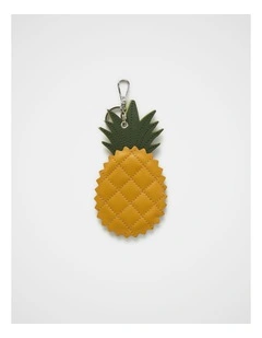 Personalise-It Bag Charm Keyring in Pineapple