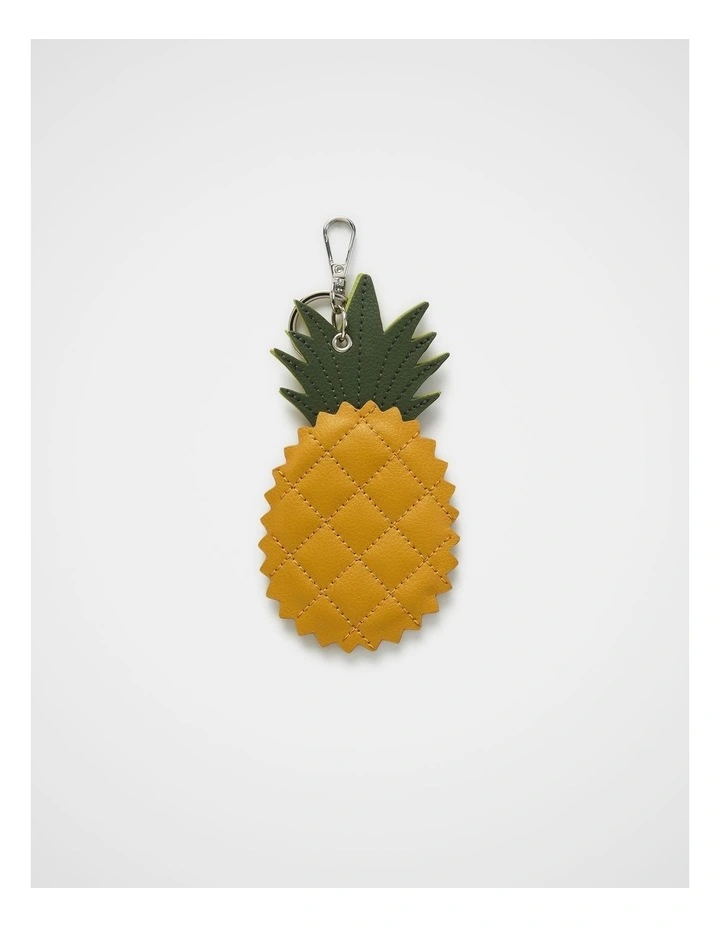 Personalise-It Bag Charm Keyring in Pineapple image 1