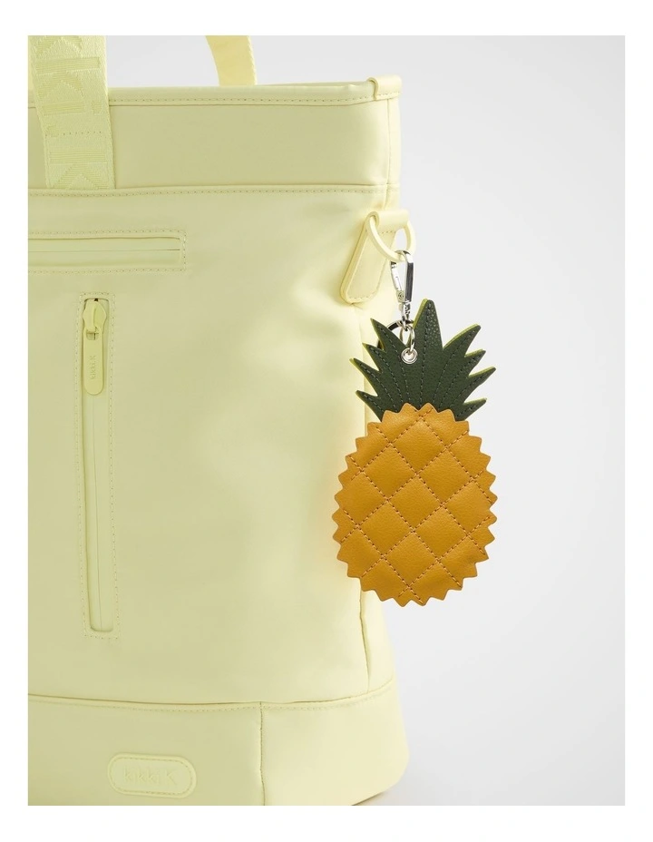 Personalise-It Bag Charm Keyring in Pineapple image 2