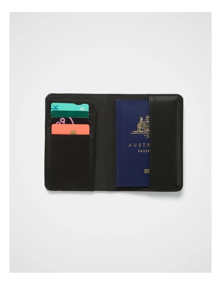 Passport Holder in Black image 2