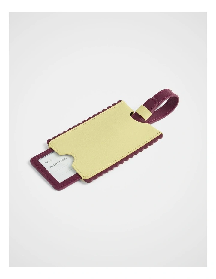 Luggage Tag in Butter Plum image 2