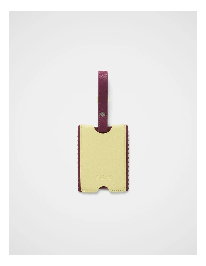 Luggage Tag in Butter Plum image 3