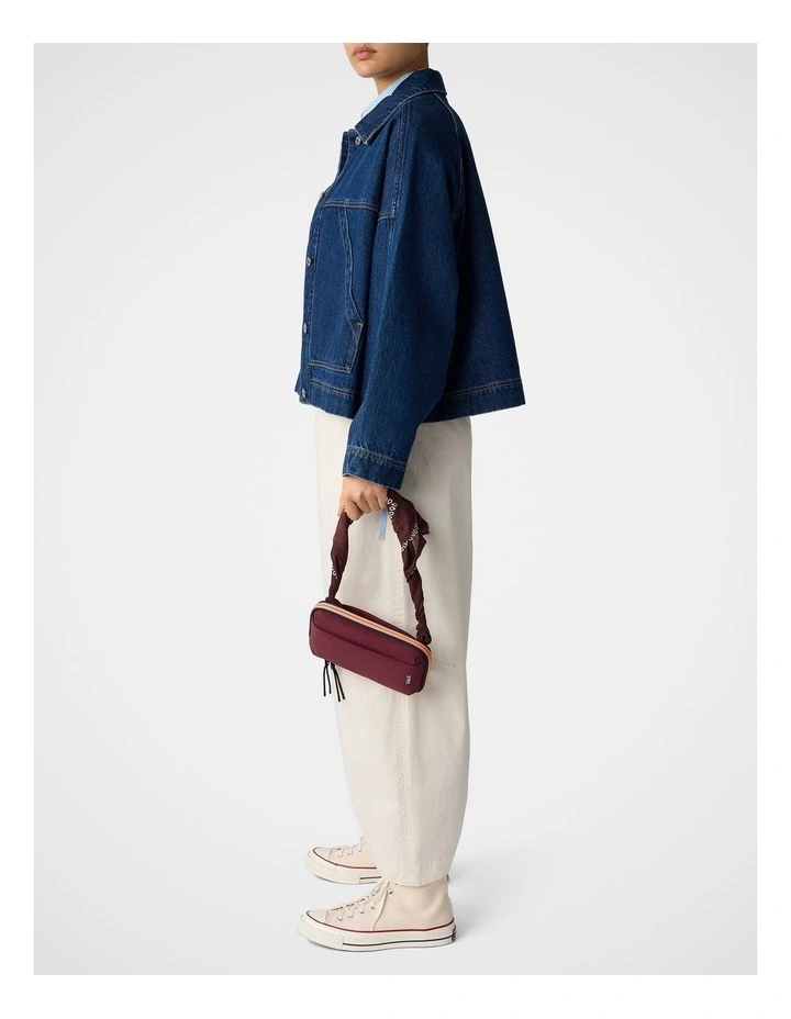 Twill Barrel Pant in Ecru image 6