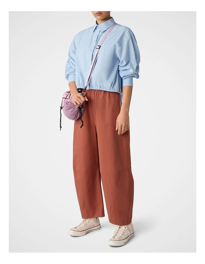 Twill Barrel Pant in Cinnamon image 5