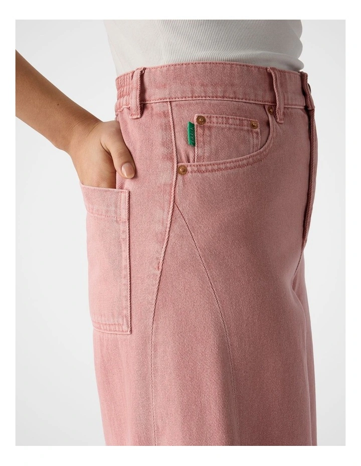 Super Wide Leg Jean in Rose image 4