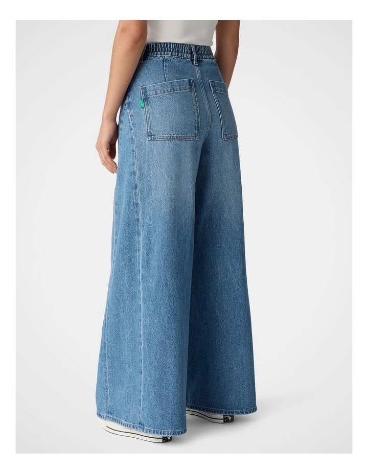 Super Wide Leg Jean in Denim image 2