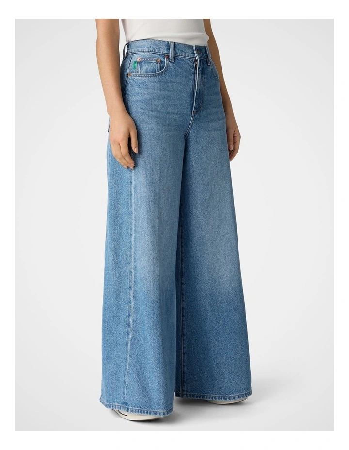 Super Wide Leg Jean in Denim image 3