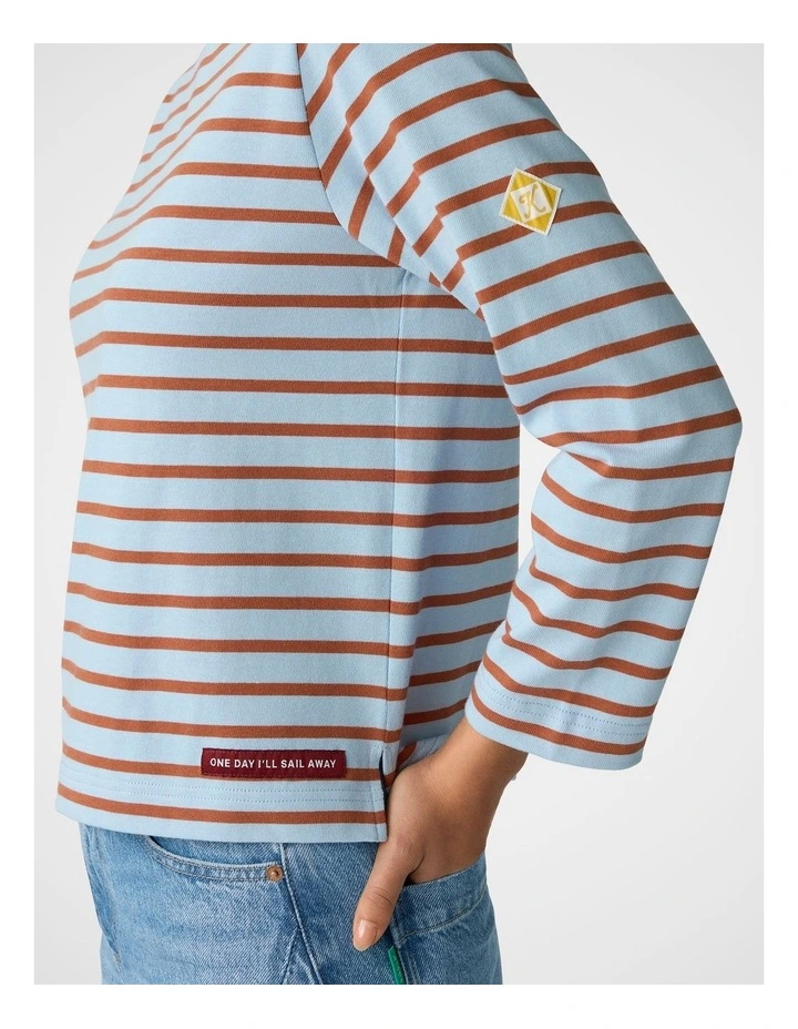 Breton Stripe Tee in Cinnamon image 4