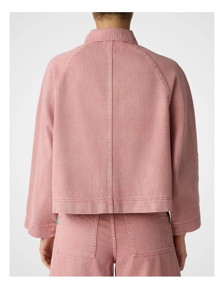 Portside Denim Jacket in Rose image 2