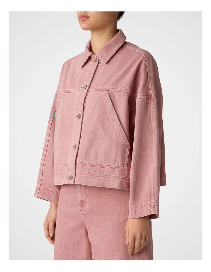 Portside Denim Jacket in Rose image 3
