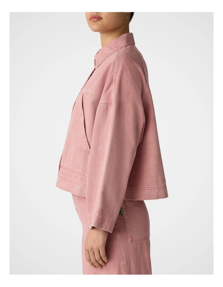 Portside Denim Jacket in Rose image 4