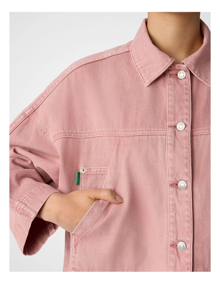Portside Denim Jacket in Rose image 5