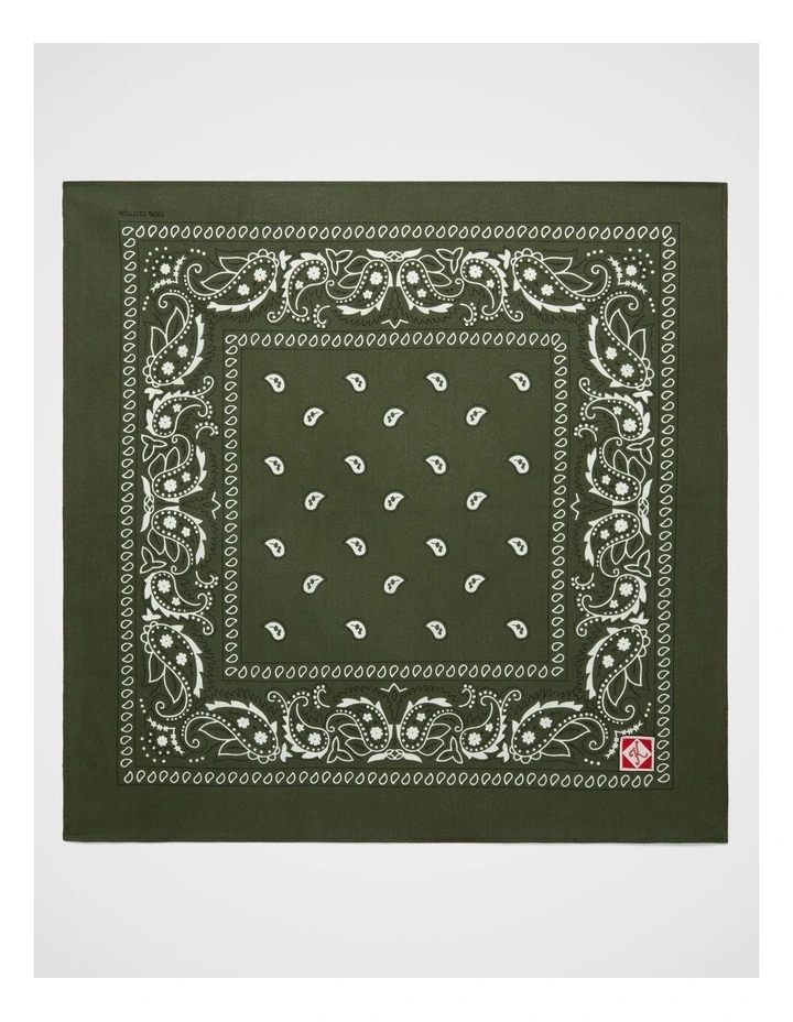 Bandana Scarf in Olive image 4