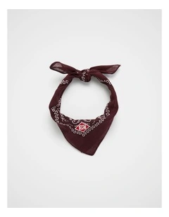 Bandana Scarf in Raisin