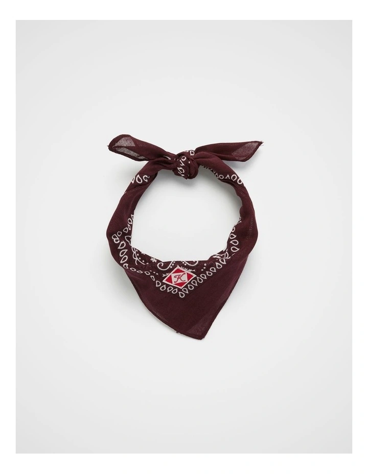 Bandana Scarf in Raisin image 1