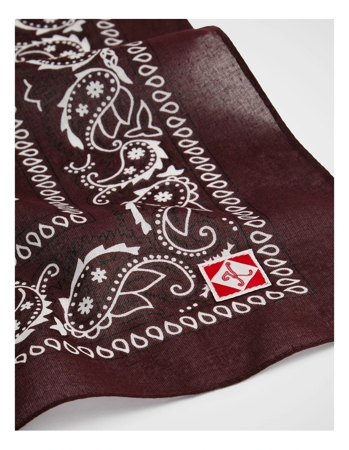 Bandana Scarf in Raisin image 3