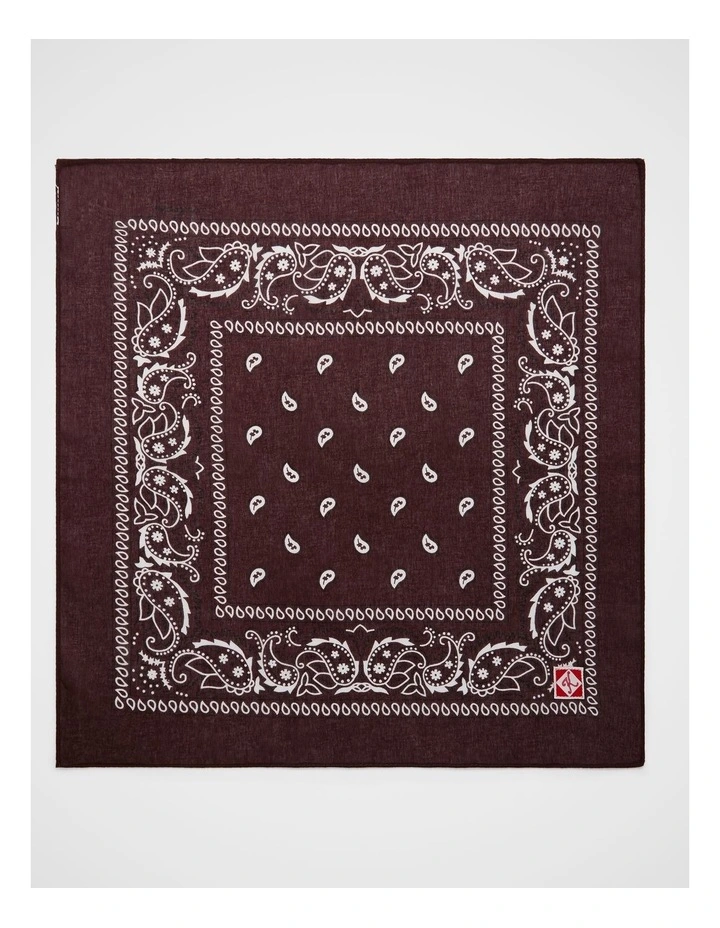 Bandana Scarf in Raisin image 4