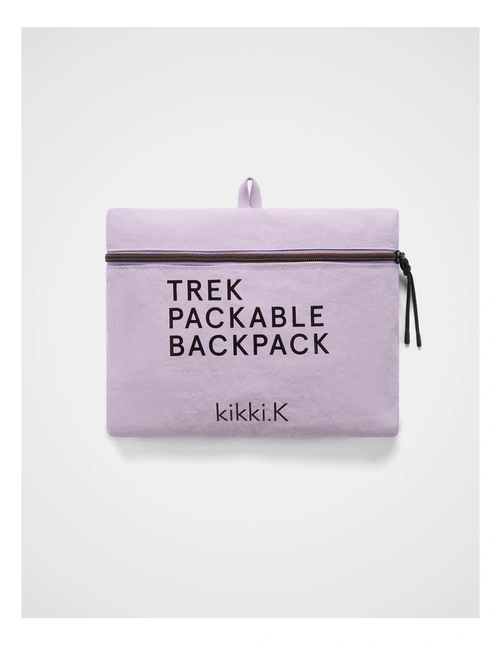 TREK. Packable Backpack in Sugar image 2