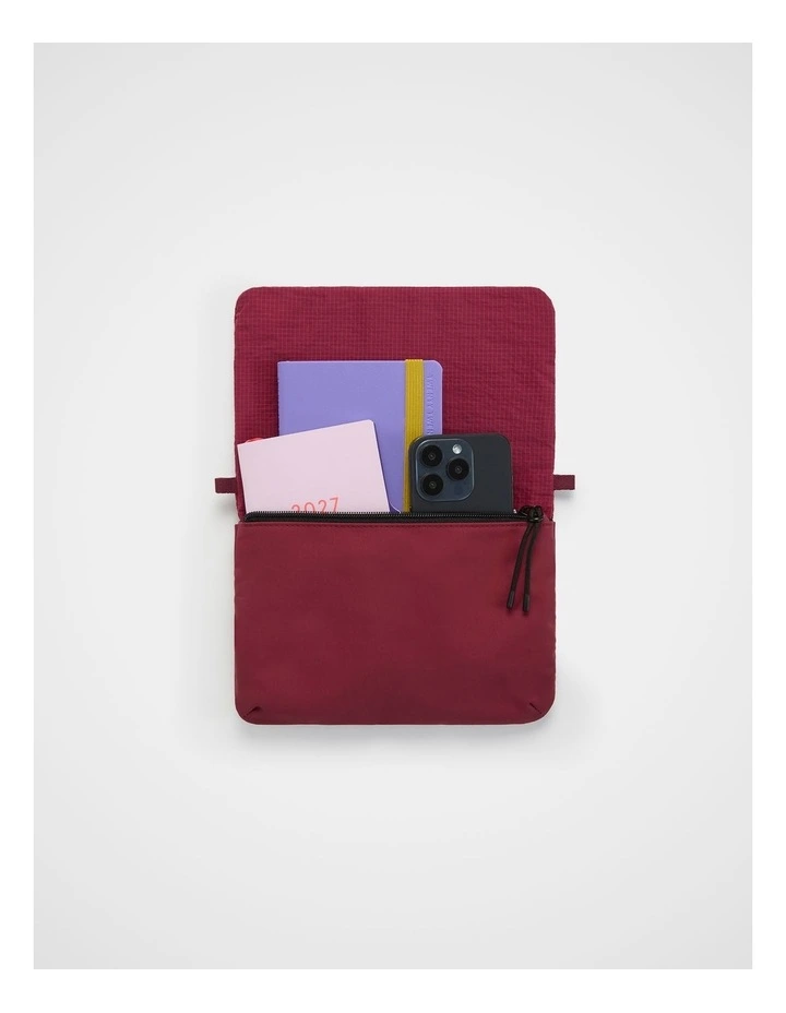 TREK. Pouch Crossbody Ripstop in Cherry image 3