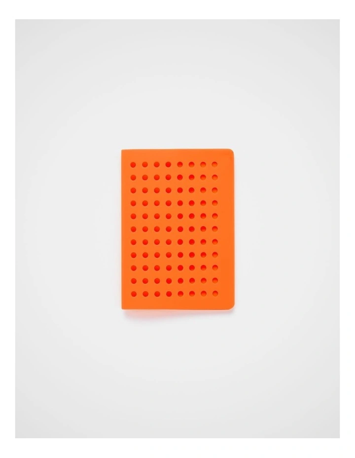 TREK. Silicone Passport Holder in Orange image 1