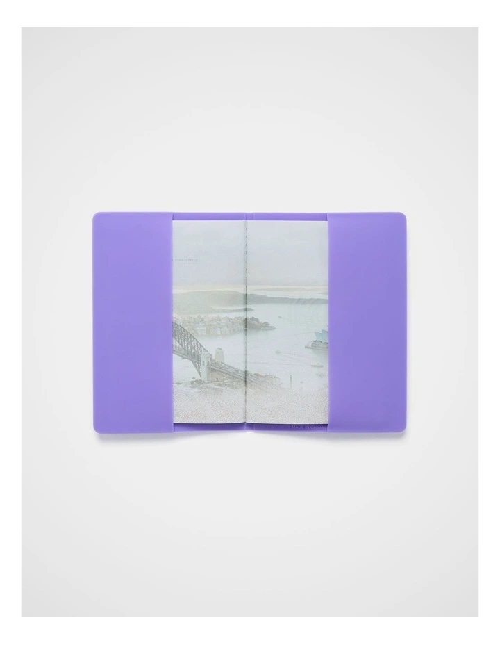 TREK. Silicone Passport Holder in Purple image 3