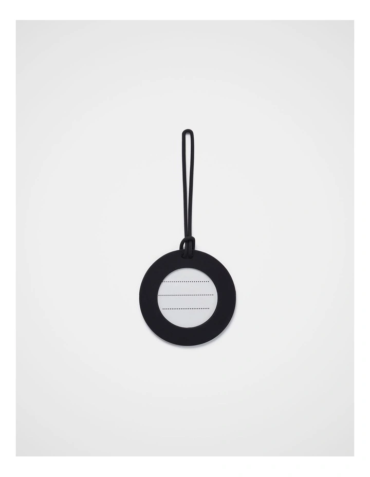 TREK. Silicone Luggage Tag in Black image 2