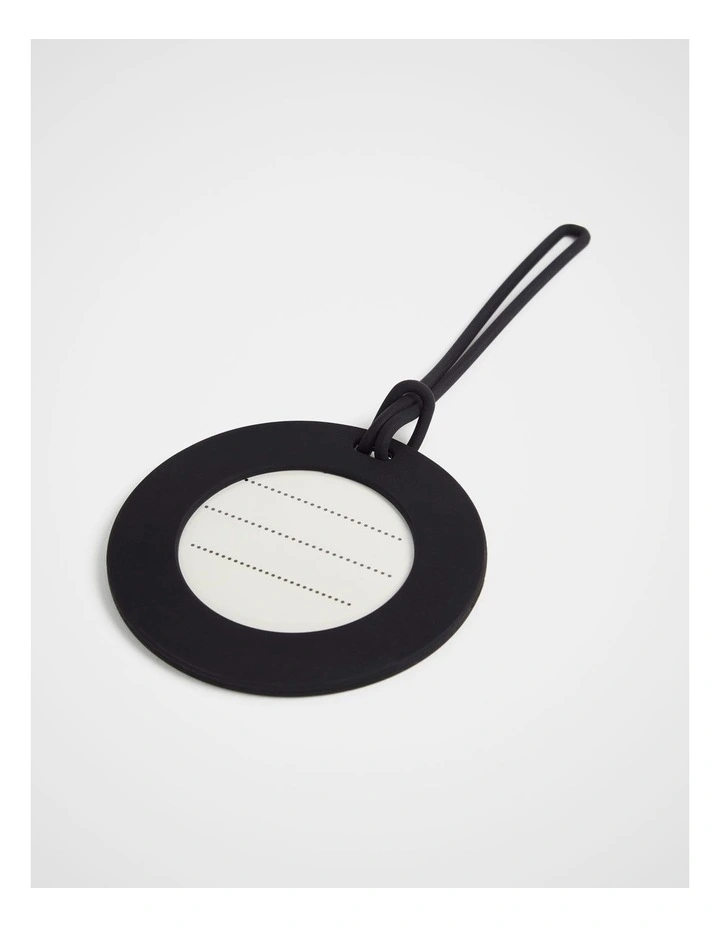 TREK. Silicone Luggage Tag in Black image 3